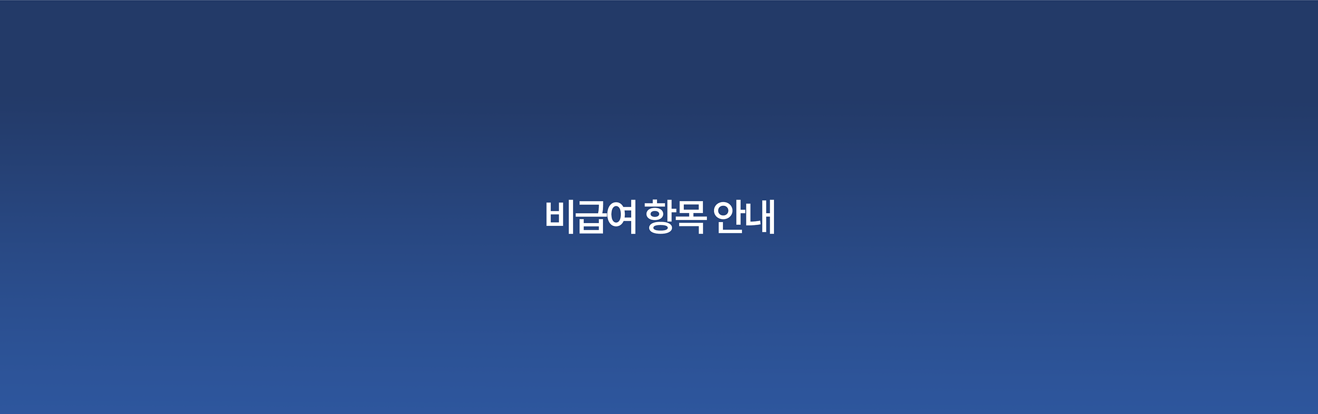 비급여 항목 안내